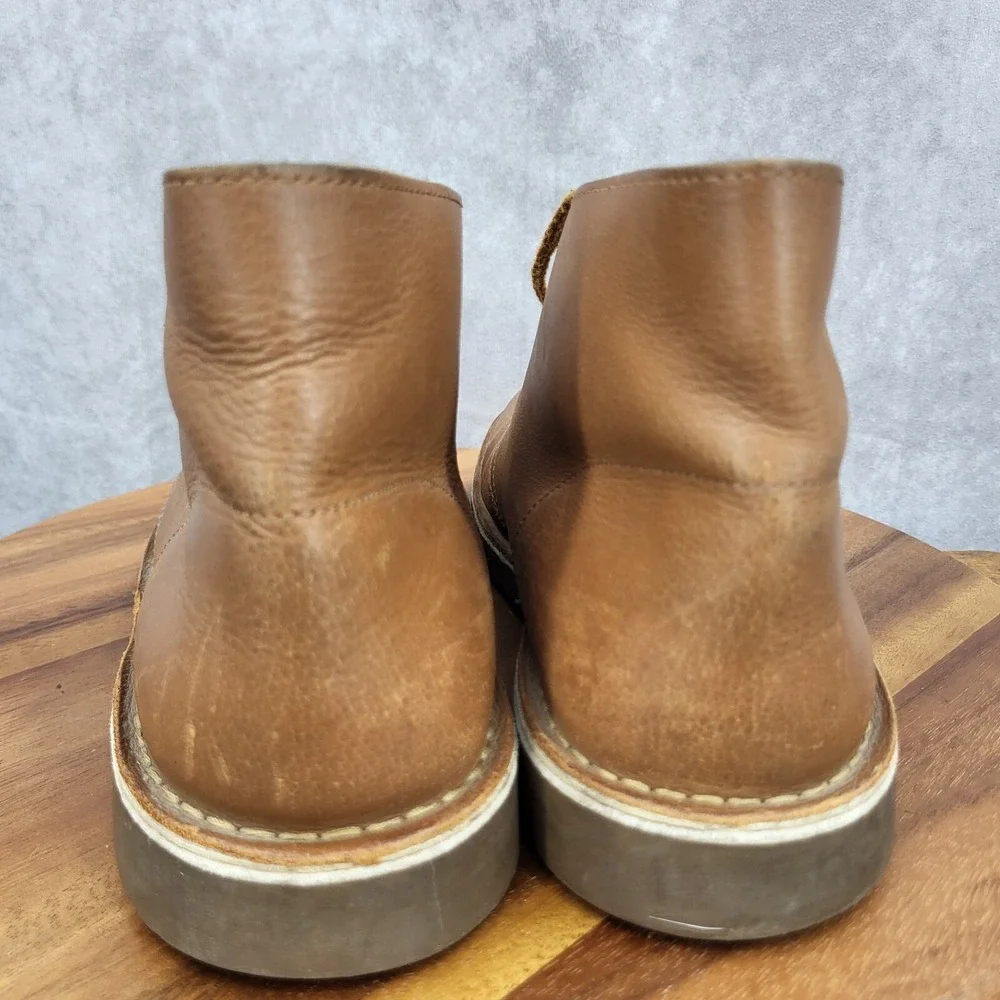 Clarks Chukka Boots Mens 11 M Buschacre‎ 2 Brown Leather Lace Up Ankle 15522